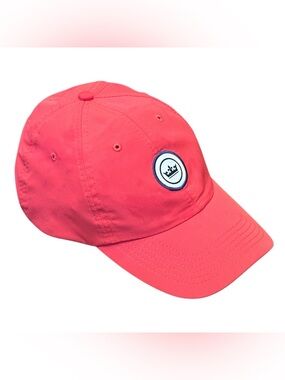 Peter Millar Crown Seal Performance Golf Baseball Cap in Cape Red